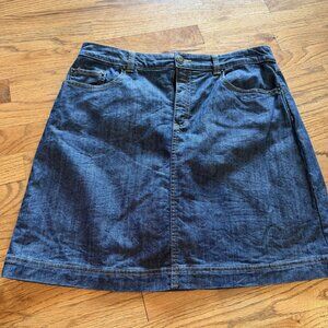 CROFT & BARROW WOMENS DENIM SKORT SIZE 12